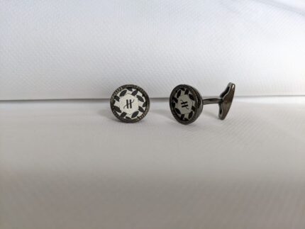 Monogram Poker Chip Cufflinks